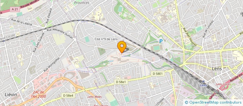localisation de l'entreprise LE CERISIER LOUVRE - LENS SNC à LENS