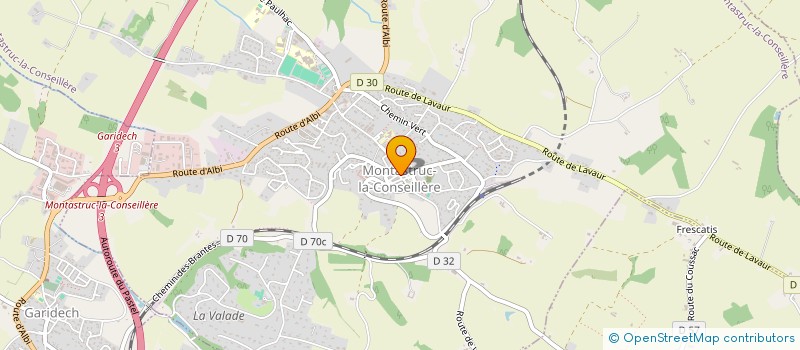 localisation de l'entreprise LE CERVEAU DROIT - CREATIONS, DEGUSTATIONS, BIEN-ETRE  MONTASTRUC-LA-CONSEILLERE