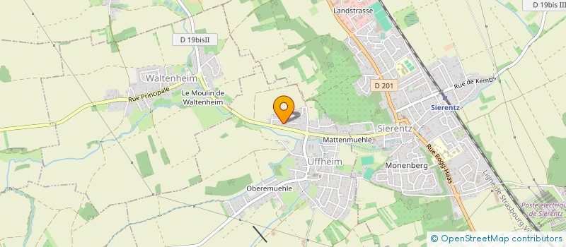 localisation de l'entreprise LE CESAR  UFFHEIM