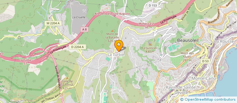 localisation de l'entreprise LE CESAREE à LA TURBIE