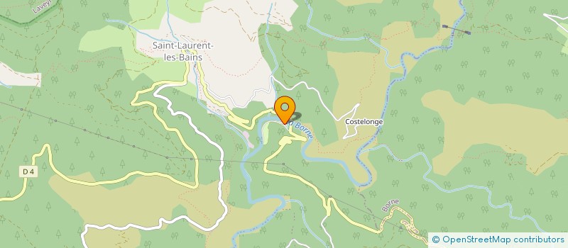 localisation de l'entreprise LE CEYTROU  ST-LAURENT-BAINS-LAVAL-AURELLE