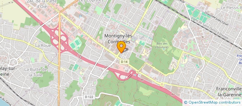 localisation de l'entreprise LE CEZAM  MONTIGNY-LES-CORMEILLES