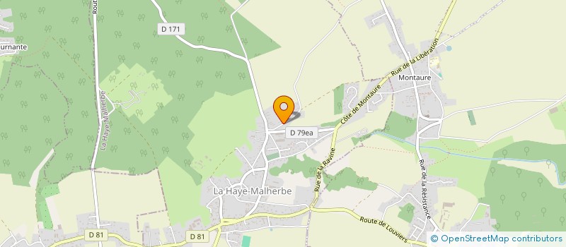 localisation de l'entreprise LE CH'TI ANTOINE  LA HAYE-MALHERBE