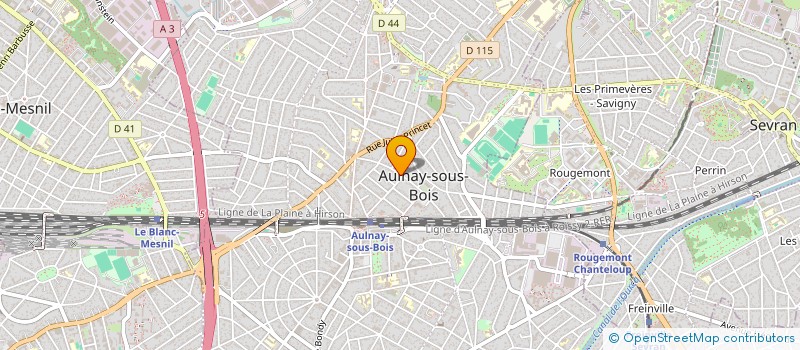 localisation de l'entreprise LE CH'TI BAR à AULNAY-SOUS-BOIS