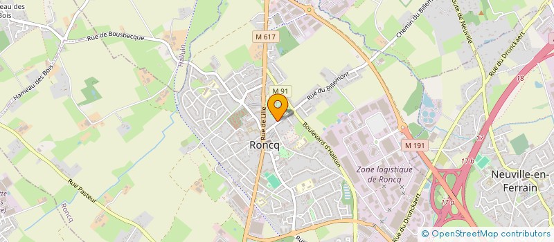 localisation de l'entreprise LE CH'TI CEDRUS à RONCQ