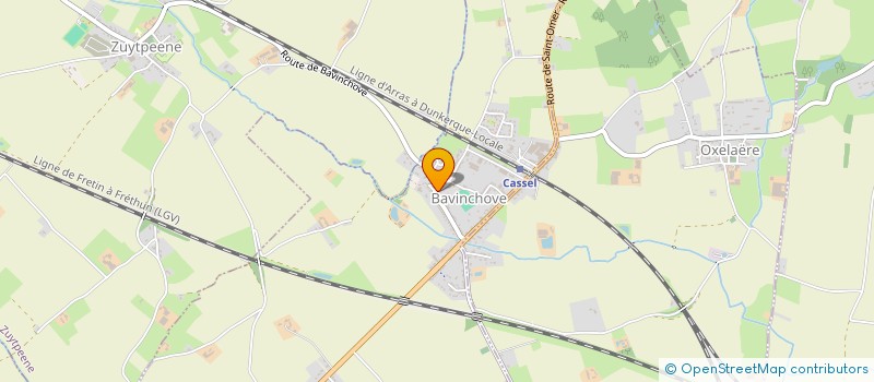 localisation de l'entreprise LE CH'TIFAITOUT  BAVINCHOVE