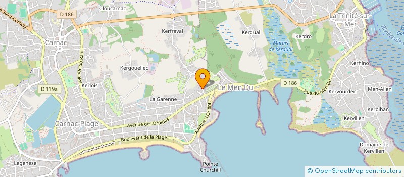 localisation de l'entreprise LE CH'TUHAN  CARNAC