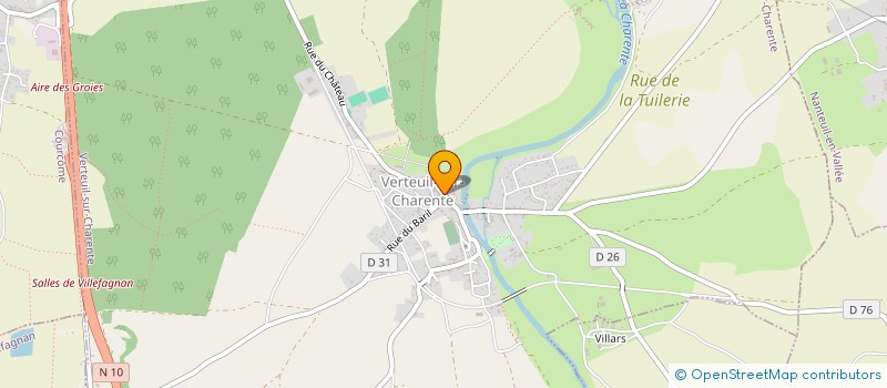 localisation de l'entreprise LE CHABADOUVES à VERTEUIL-SUR-CHARENTE