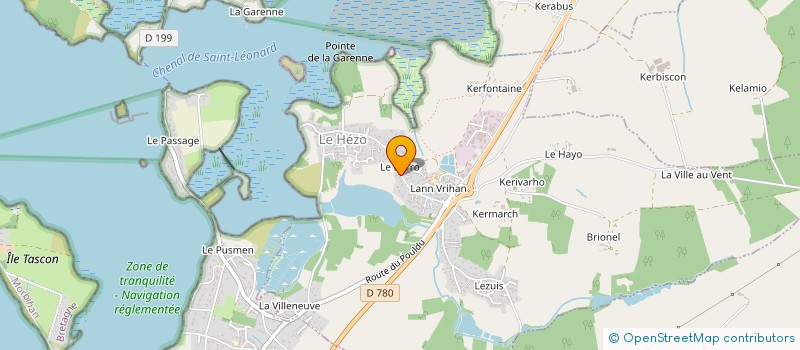 localisation de l'entreprise LE CHABARROU à VANNES