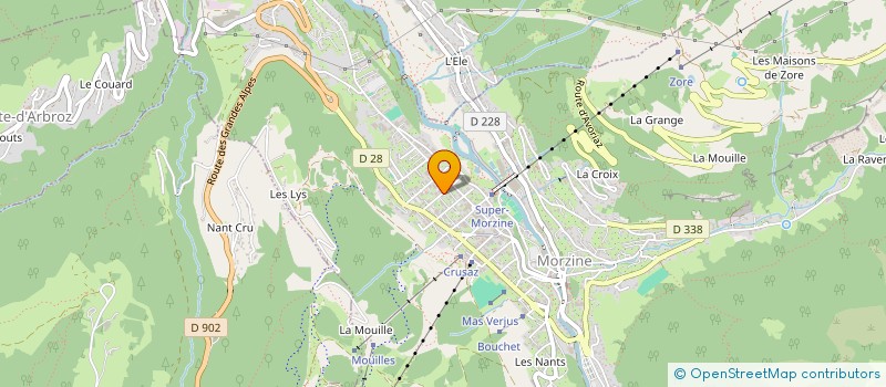 localisation de l'entreprise LE CHABLAIS VILLAGE VACANCES  MORZINE