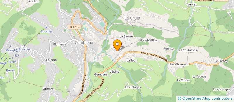 localisation de l'entreprise LE CHABLI VIE  COMBLOUX