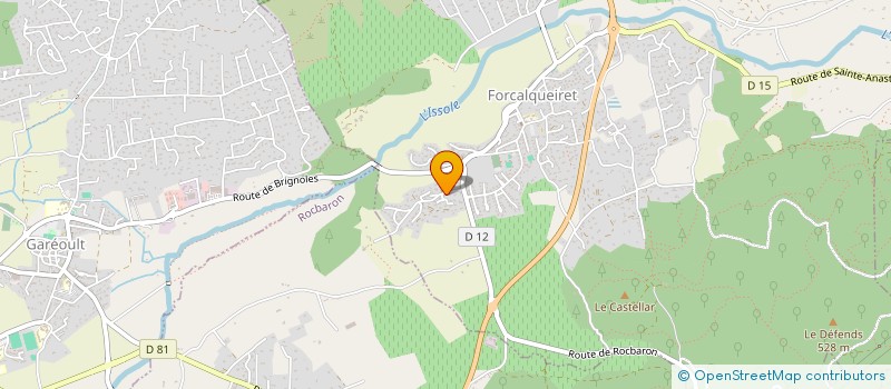 localisation de l'entreprise LE CHABOTT  FORCALQUEIRET