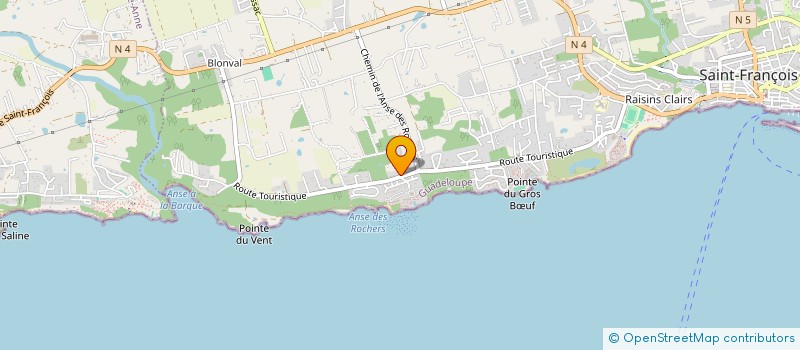 localisation de l'entreprise LE CHACHA  SAINT-FRANCOIS