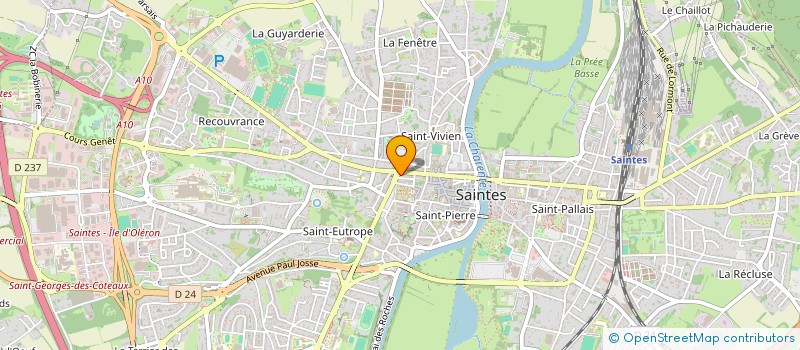 localisation de l'entreprise LE CHAGNOLAIS FLEURI  SAINTES