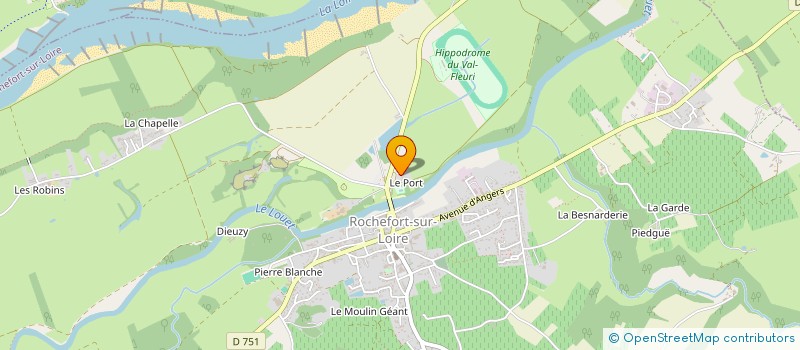 localisation de l'entreprise LE CHAI  ROCHEFORT-SUR-LOIRE