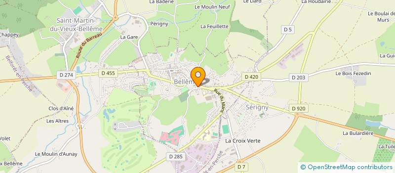 localisation de l'entreprise LE CHAI BELLEMOIS à BELLEME
