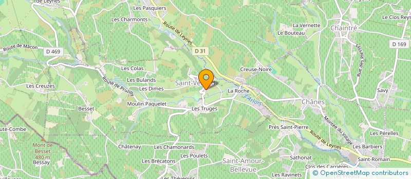 localisation de l'entreprise LE CHAI DU CHATEAU à SAINT-VERAND