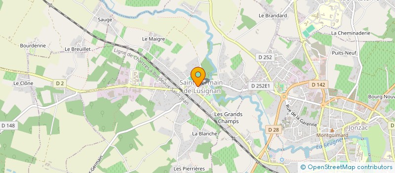 localisation de l'entreprise LE CHAI DURAND  SAINT-GERMAIN-DE-LUSIGNAN