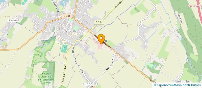 localisation de l'entreprise LE CHAI FRANCAIS  ARDRES