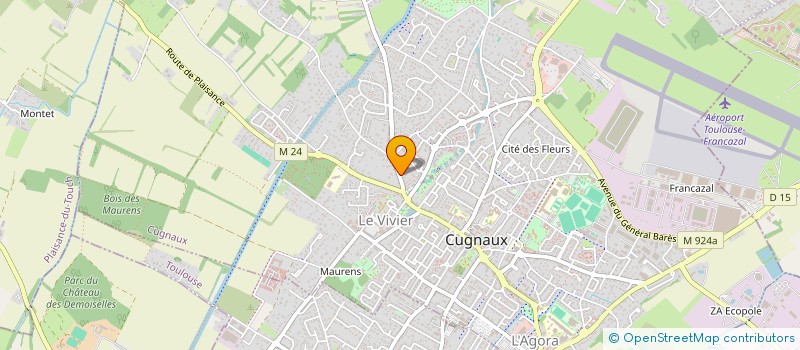 localisation de l'entreprise LE CHAI GOURMAND  CUGNAUX