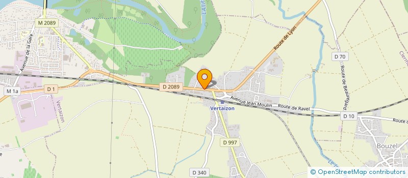 localisation de l'entreprise LE CHAI PRULIERE  VERTAIZON