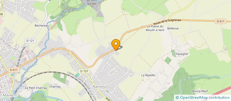 localisation de l'entreprise LE CHAILLOT  NANTEUIL