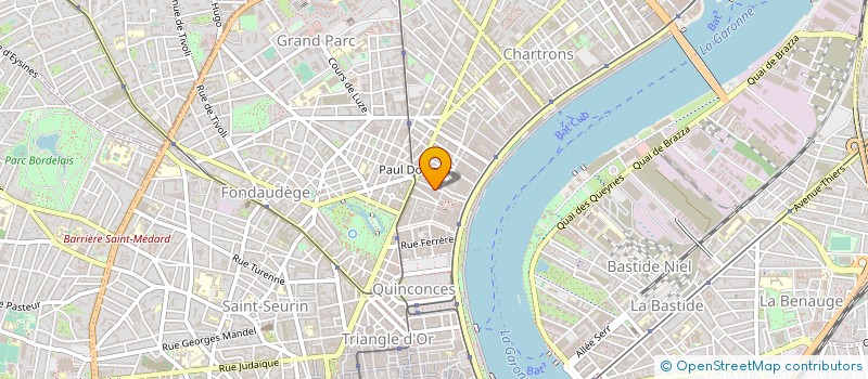 localisation de l'entreprise LE CHAIS DES CHARTRONS à BORDEAUX