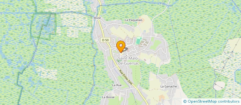 localisation de l'entreprise LE CHALAND QUI MARCHE  SAINT-MALO-DE-GUERSAC