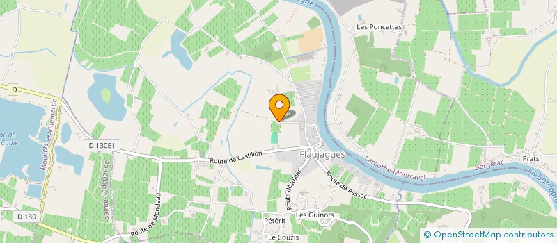 localisation de l'entreprise LE CHALARD  FLAUJAGUES