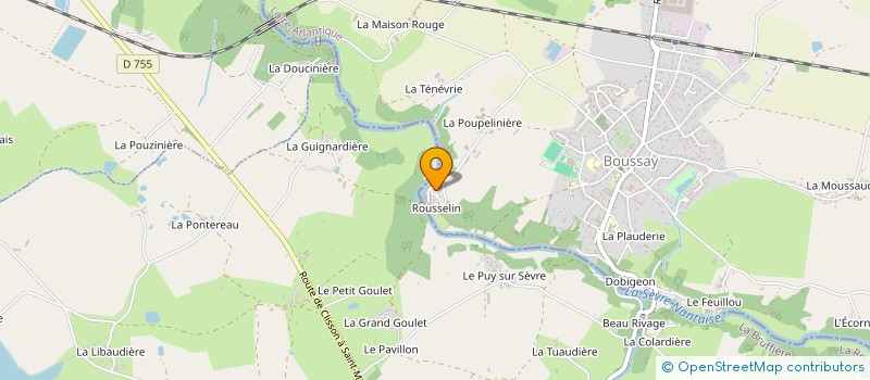 localisation de l'entreprise LE CHALET  BOUSSAY