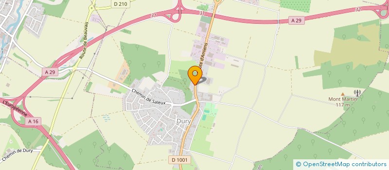 localisation de l'entreprise LE CHALET  DURY