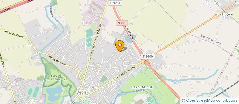 localisation de l'entreprise LE CHALET à DEOLS