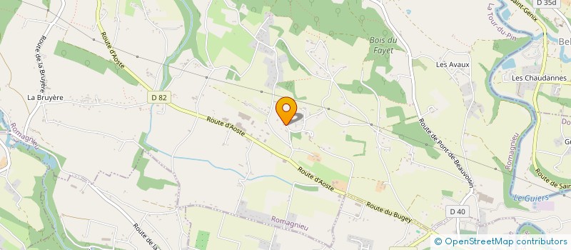 localisation de l'entreprise LE CHALET à ROMAGNIEU