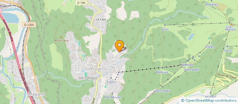 localisation de l'entreprise LE CHALET  ARACHES-LA-FRASSE