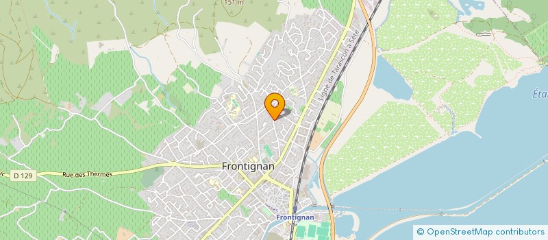 localisation de l'entreprise LE CHALET à FRONTIGNAN