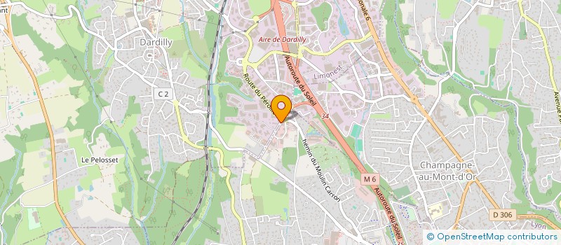 localisation de l'entreprise LE CHALET  DARDILLY