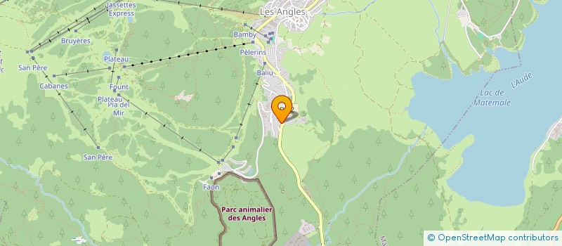 localisation de l'entreprise LE CHALET à LES ANGLES
