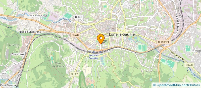 localisation de l'entreprise LE CHALET  LONS-LE-SAUNIER
