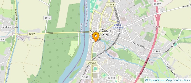 localisation de l'entreprise LE CHALET à COSNE-COURS-SUR-LOIRE