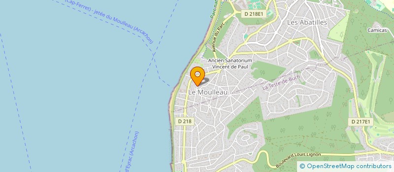 localisation de l'entreprise LE CHALET  ARCACHON