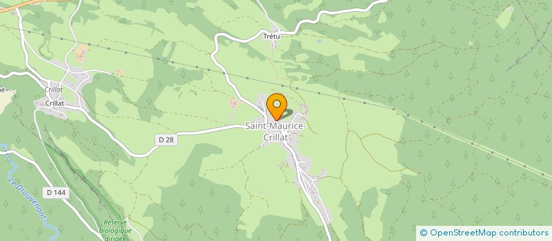 localisation de l'entreprise LE CHALET BIO DE SAINT MO  SAINT-MAURICE-CRILLAT