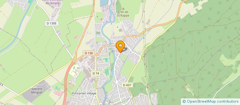 localisation de l'entreprise LE CHALET COMTOIS  DOUBS