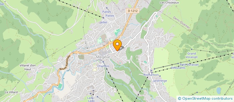 localisation de l'entreprise LE CHALET D'ANTOINE  MEGEVE