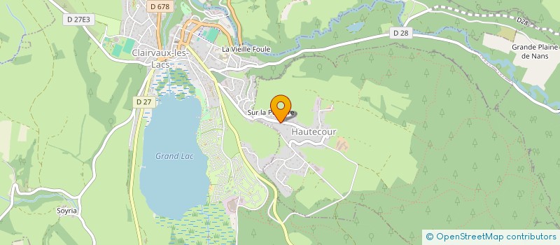 localisation de l'entreprise LE CHALET D'EN HO  HAUTECOUR