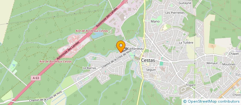 localisation de l'entreprise LE CHALET D'HELENA  CESTAS