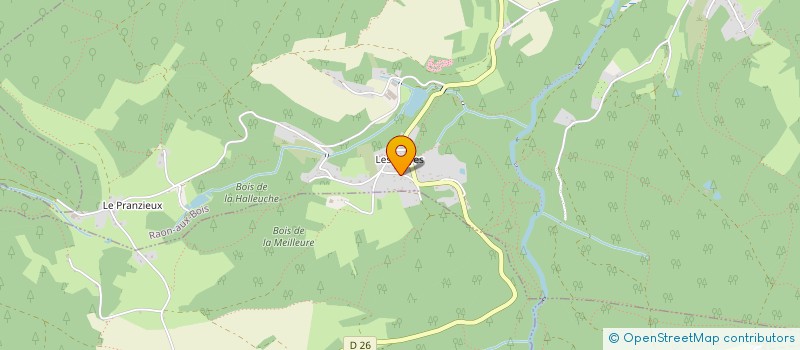 localisation de l'entreprise LE CHALET D'HELENE  RAON-AUX-BOIS