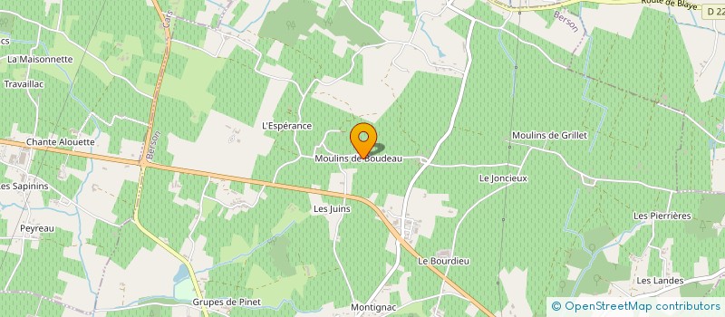 localisation de l'entreprise LE CHALET D'OSCAR  BERSON