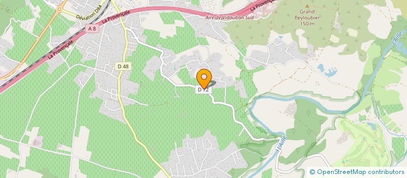 localisation de l'entreprise LE CHALET DE BEAUVEZER  VIDAUBAN