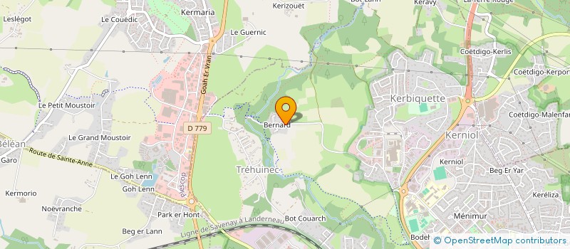 localisation de l'entreprise LE CHALET DE L'ECRIN  VANNES