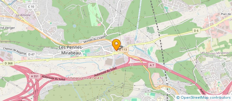 localisation de l'entreprise LE CHALET DE LA BEAUTE à LES PENNES-MIRABEAU
